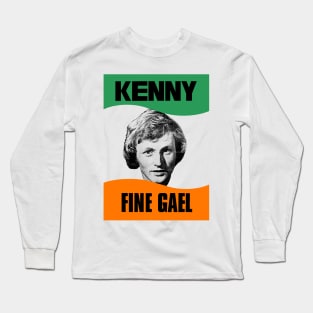 Enda Kenny / Fine Gael Retro Election Poster Long Sleeve T-Shirt